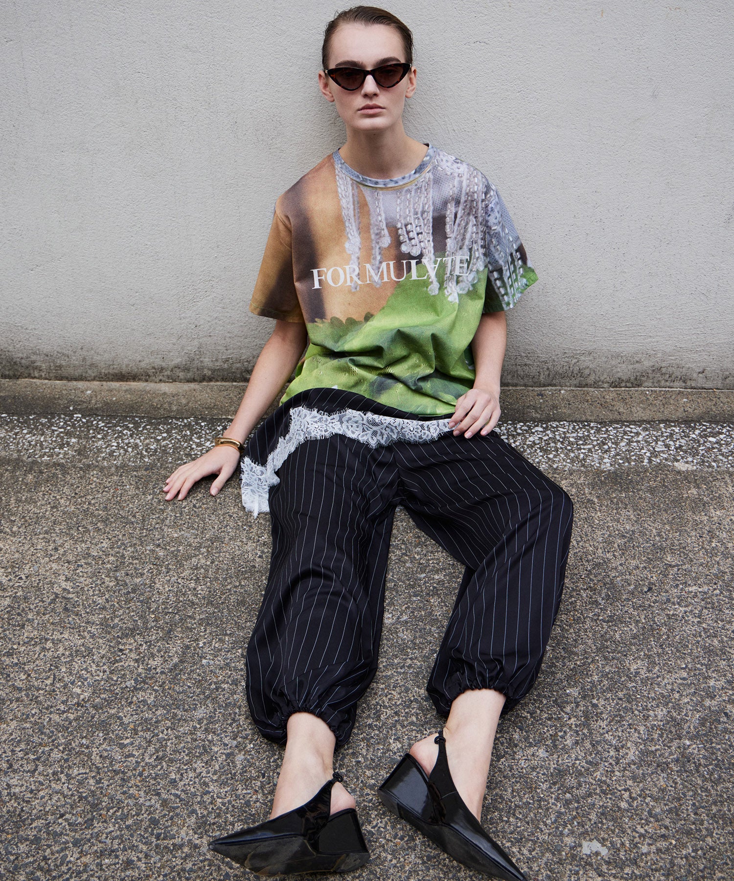 Fabric Photo Over T-Shirt