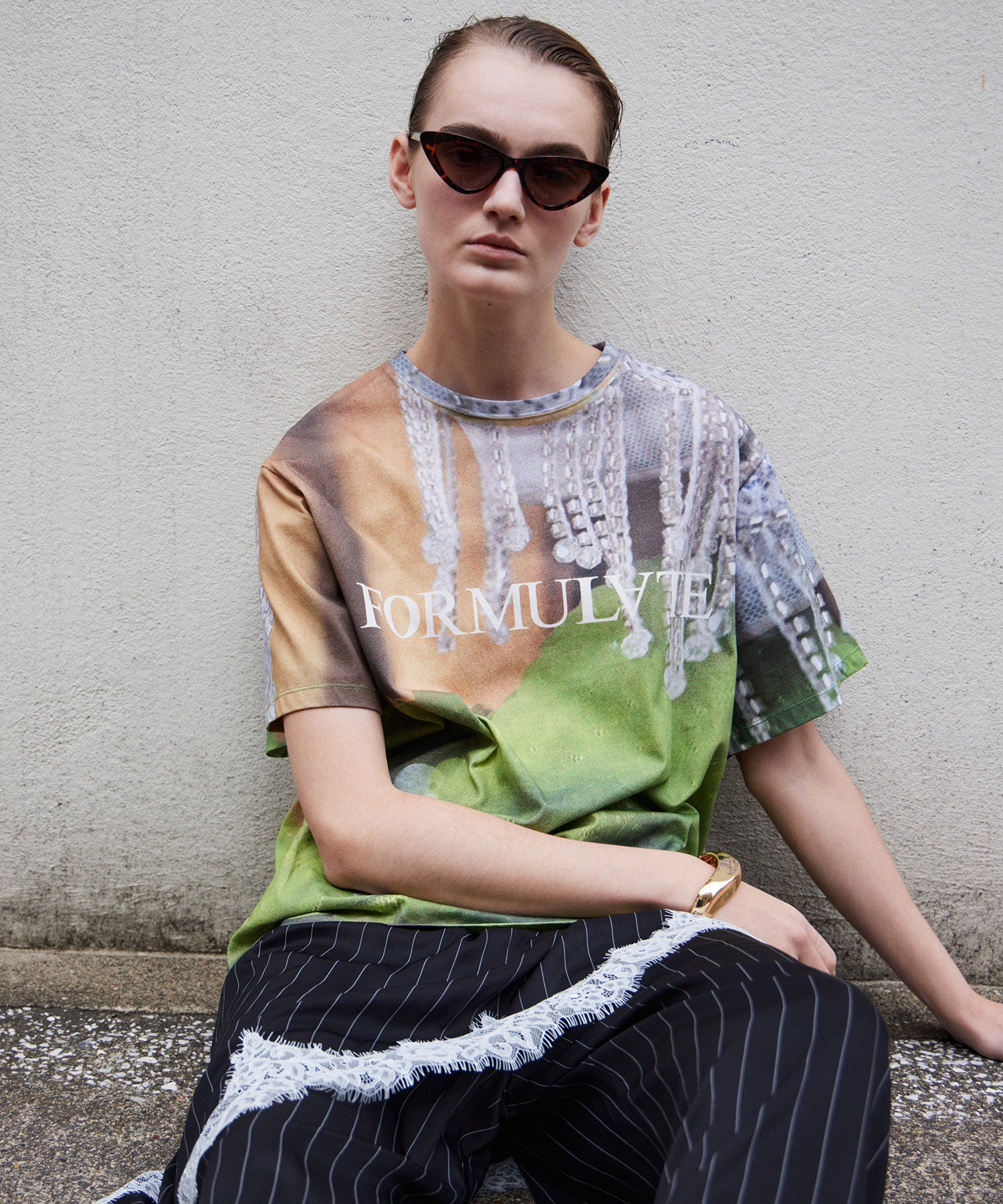 Fabric Photo Over T-Shirt