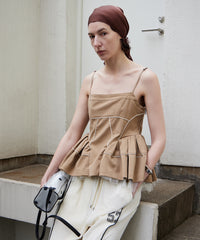 Piping Peplum Tunic