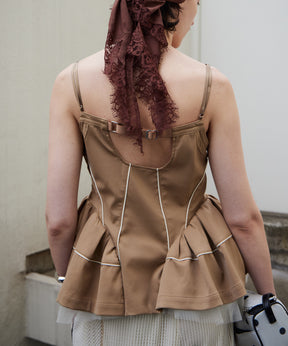 【2026Summer PRE-ORDER】Piping Peplum Tunic