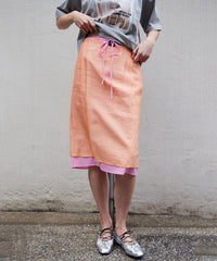 Sheer Layered Color Skirt