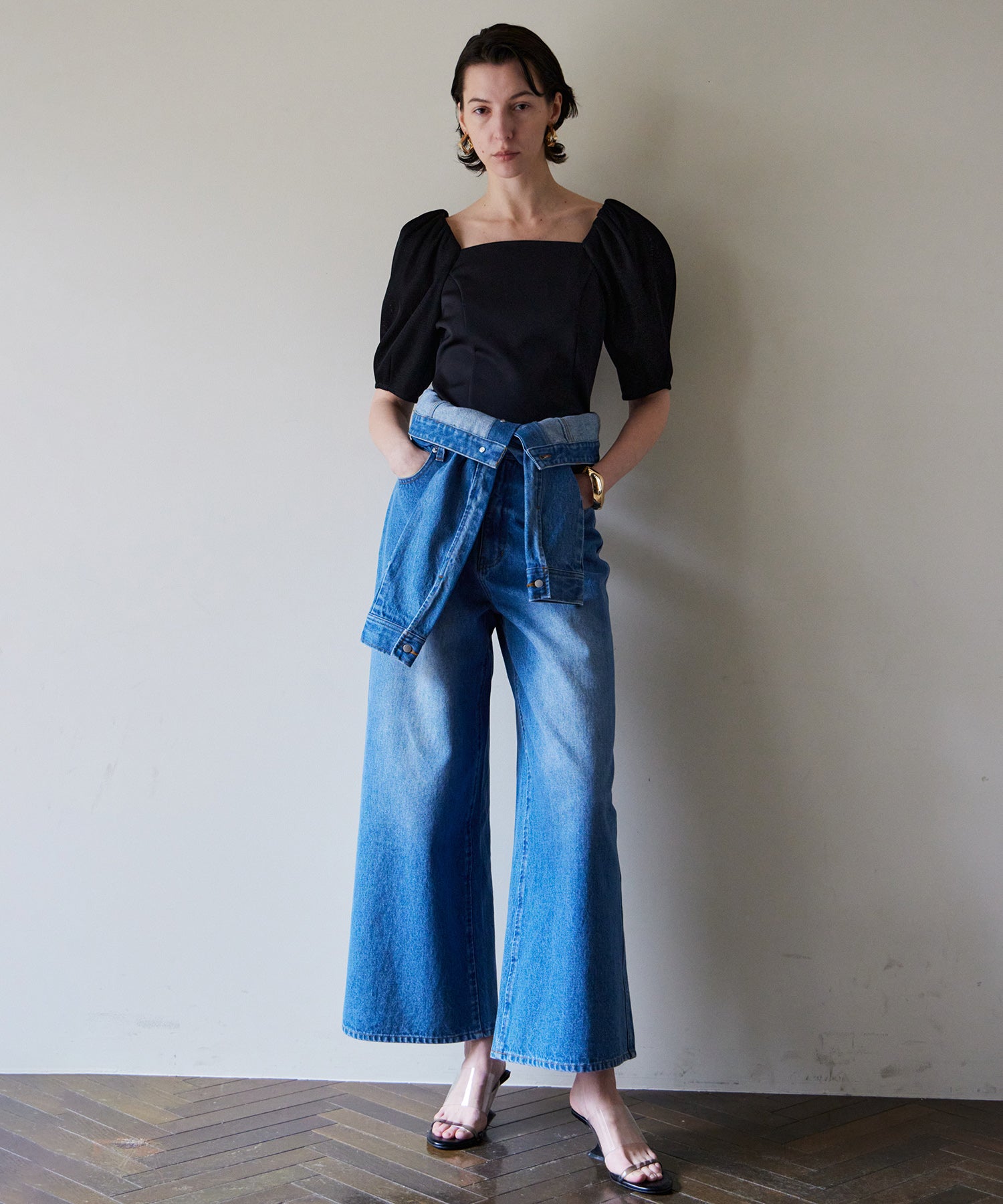 【2026Summer PRE-ORDER】2WAY High-Waist Wide Denim