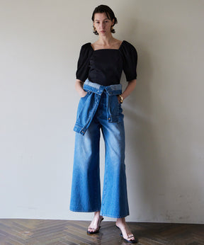 【2026Summer PRE-ORDER】2WAY High-Waist Wide Denim