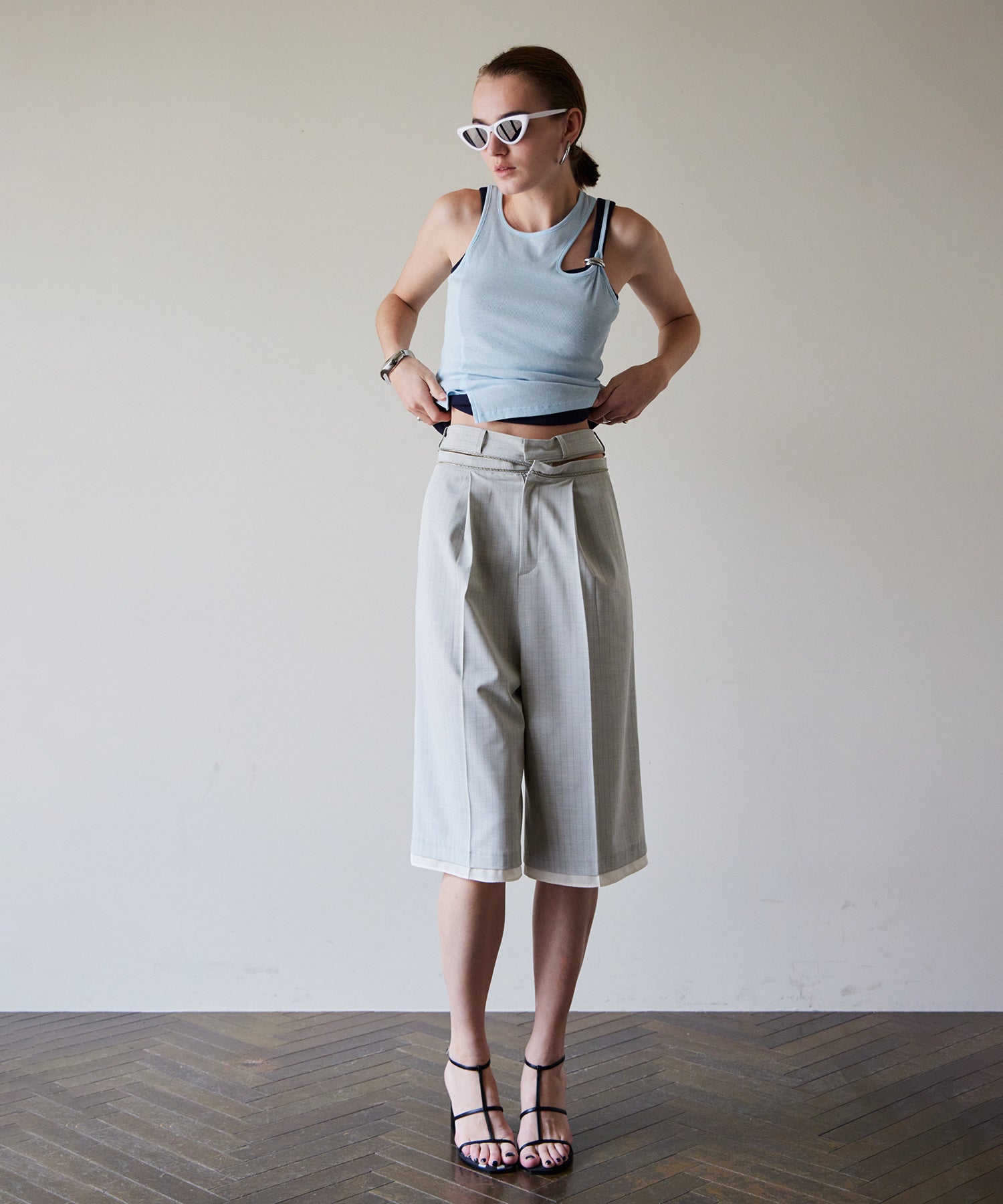 【2026Summer PRE-ORDER】Tulle Layered Midi Pants