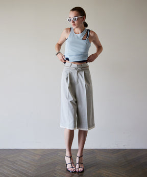 【2026Summer PRE-ORDER】Tulle Layered Midi Pants