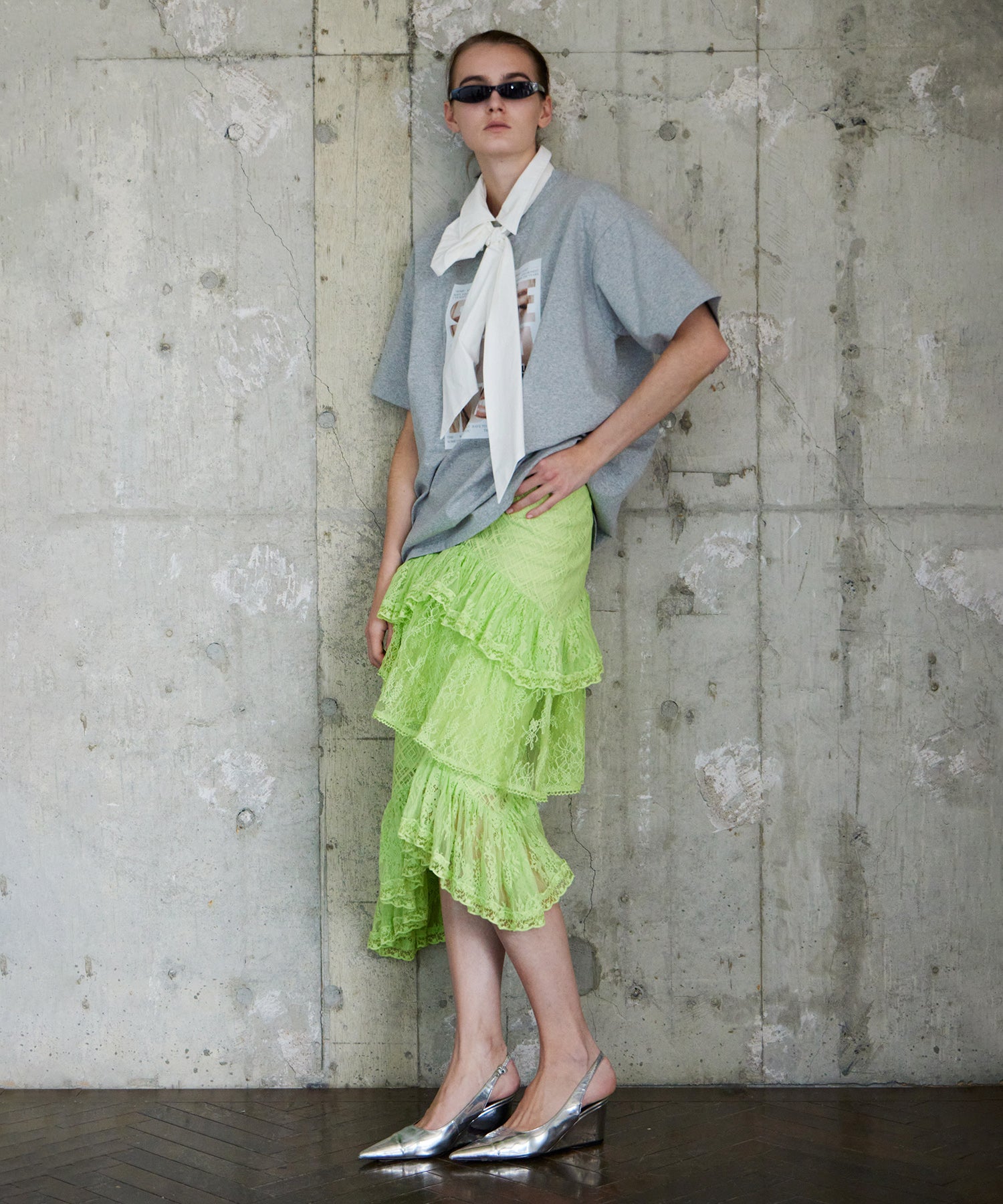 Lace Tiered Skirt