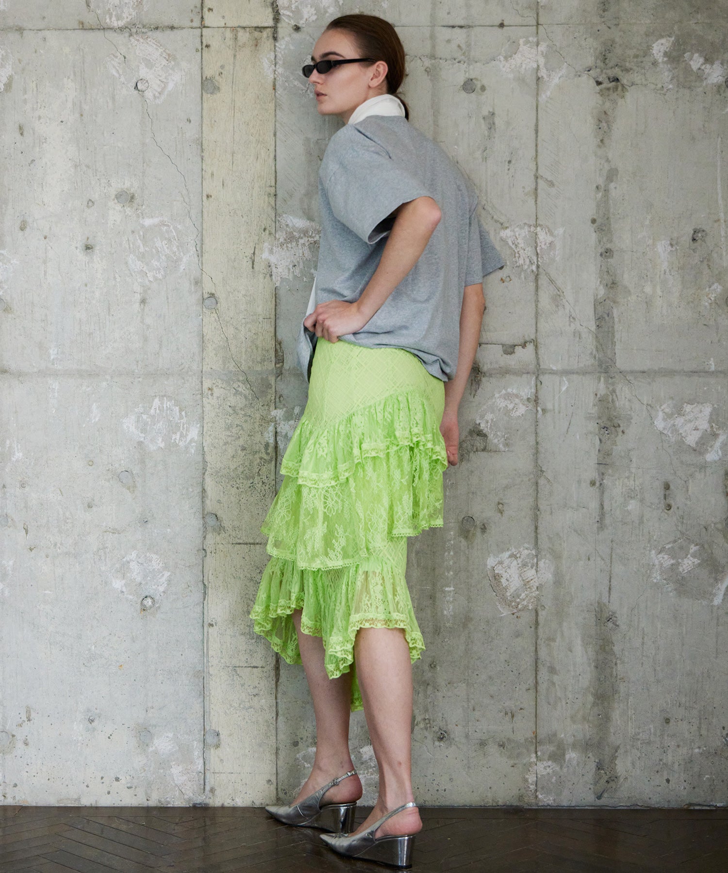 Lace Tiered Skirt