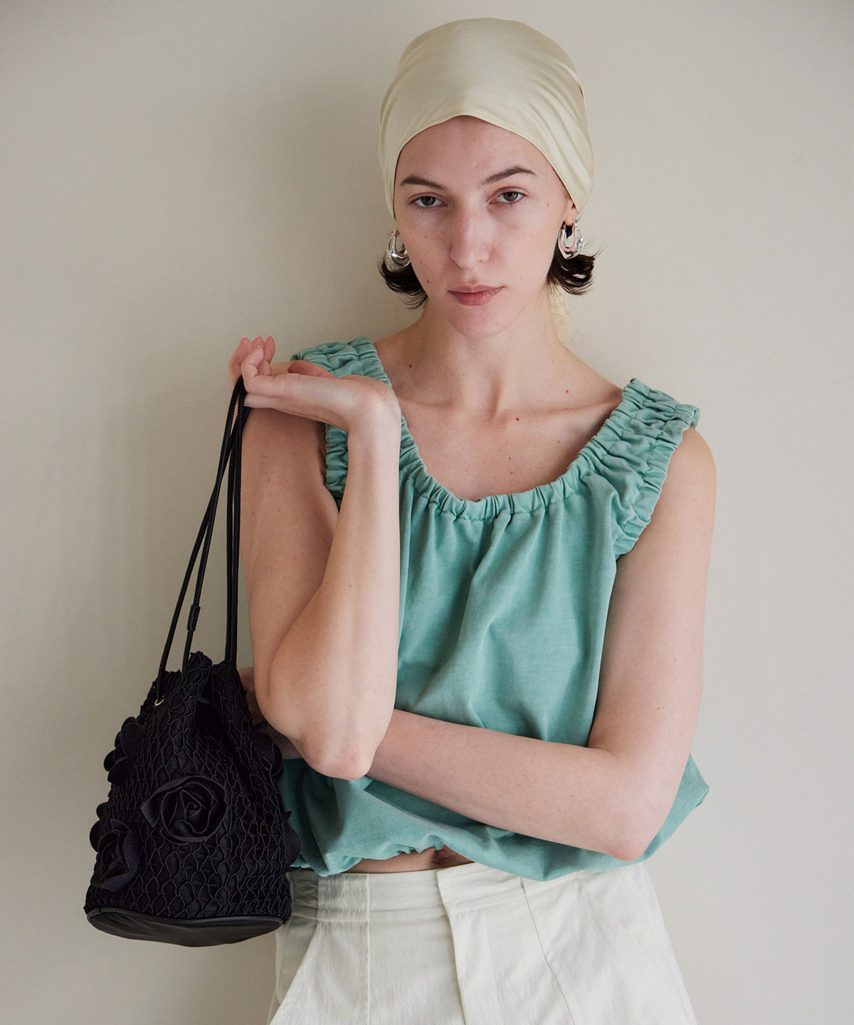 [2026夏季预购] 2WAY 毛圈布褶皱上衣