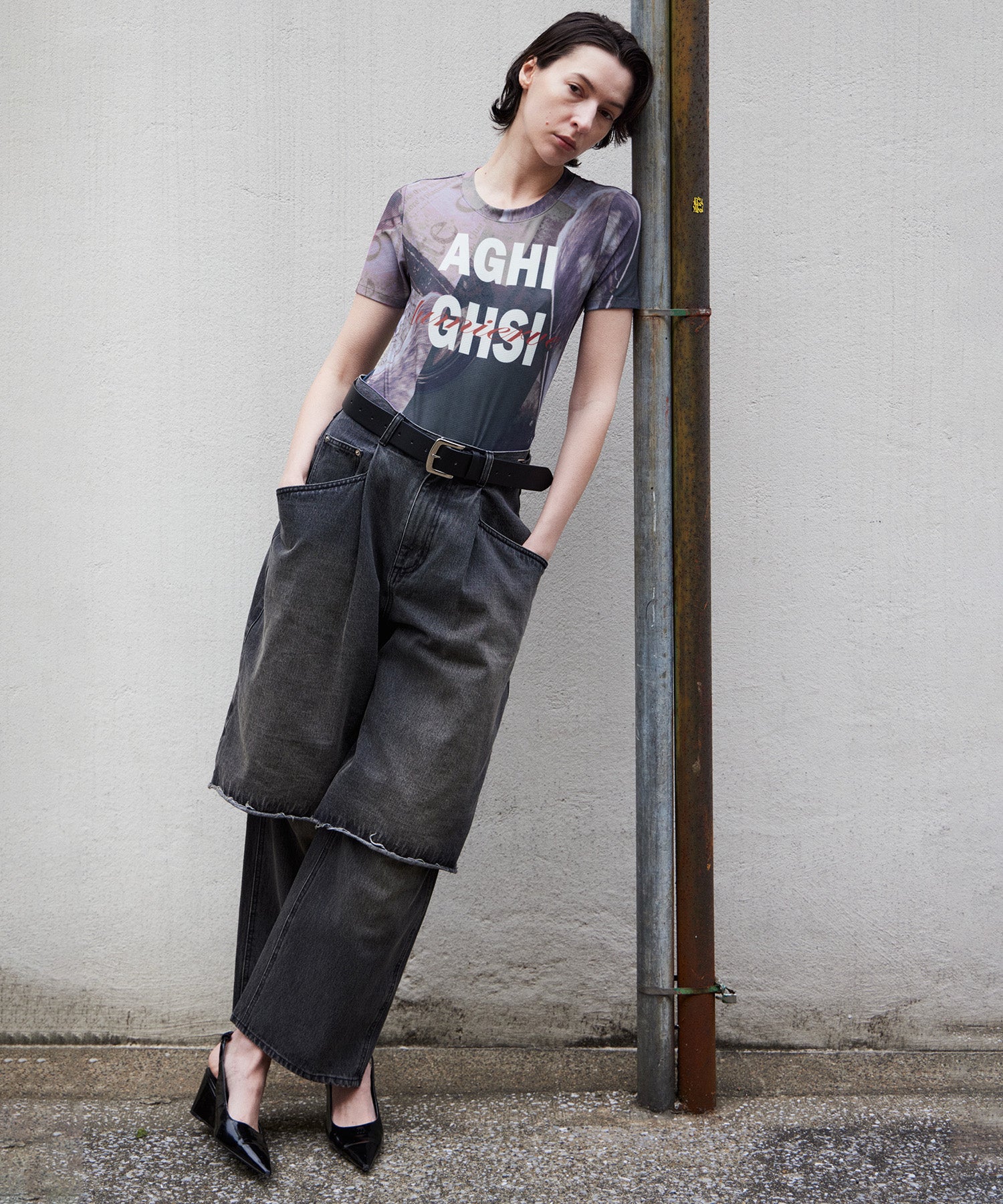[2026Summer PRE-ORDER] Mesh Print Compact T-Shirt