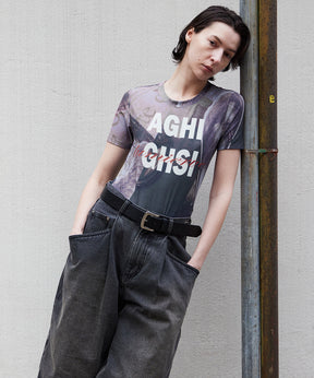 [2026Summer PRE-ORDER] Mesh Print Compact T-Shirt
