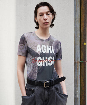 [2026Summer PRE-ORDER] Mesh Print Compact T-Shirt