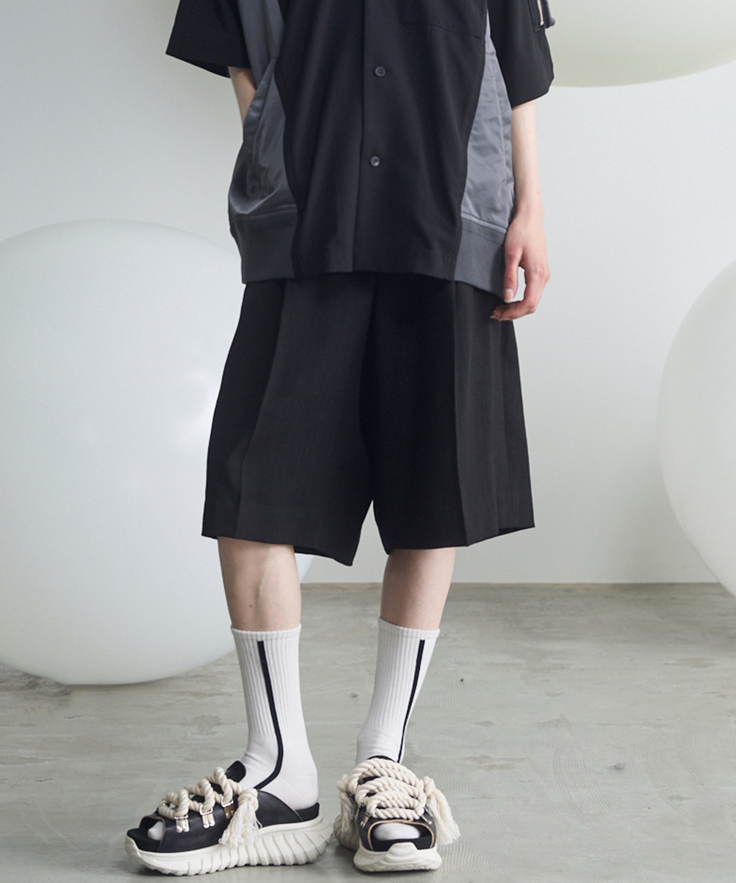 【26SS PRE-ORDER】Triacetate Prime-Wide Shorts