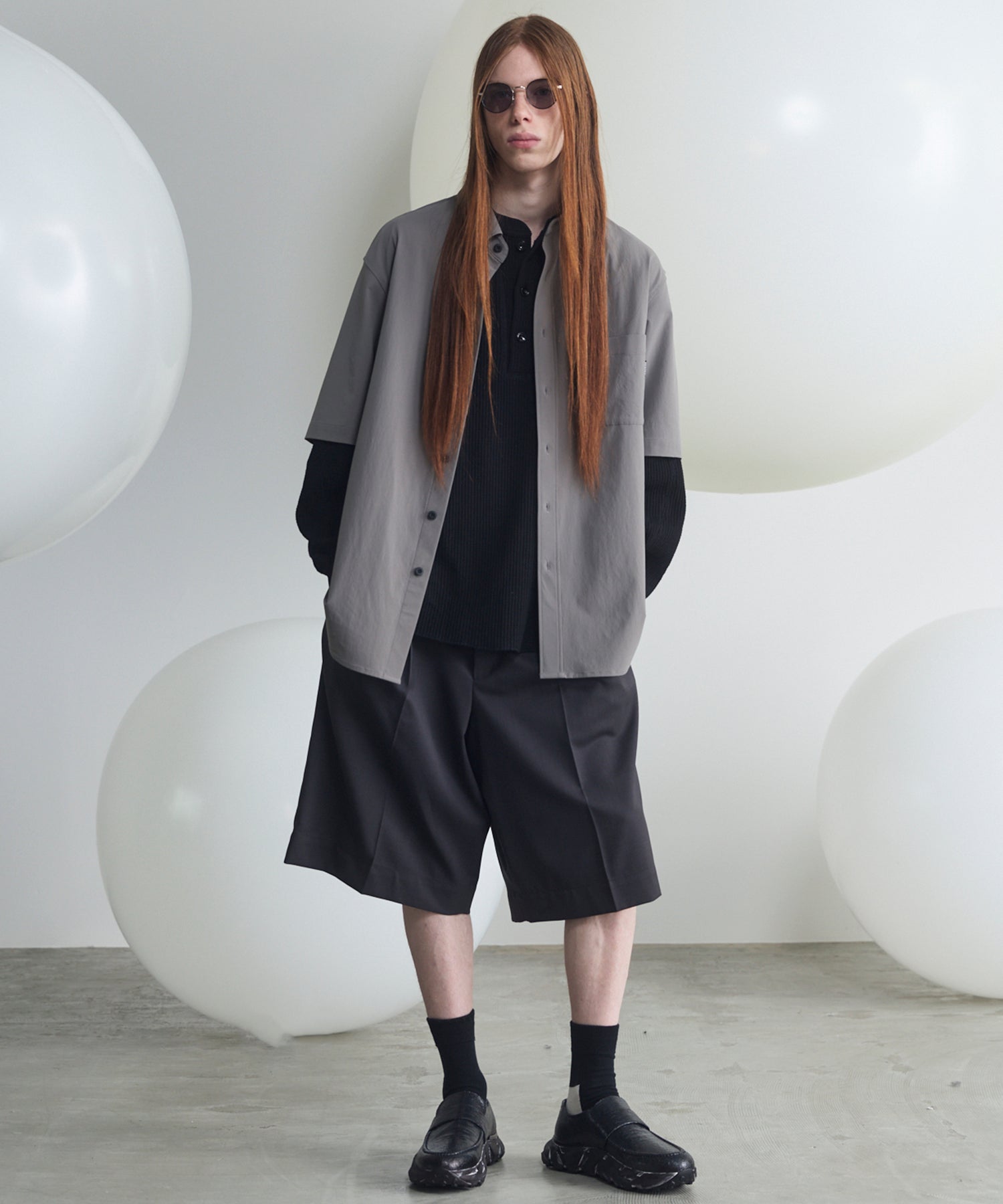 【26SS PRE-ORDER】Linen Mix Slab Side Big Pocket Prime-Wide Pants