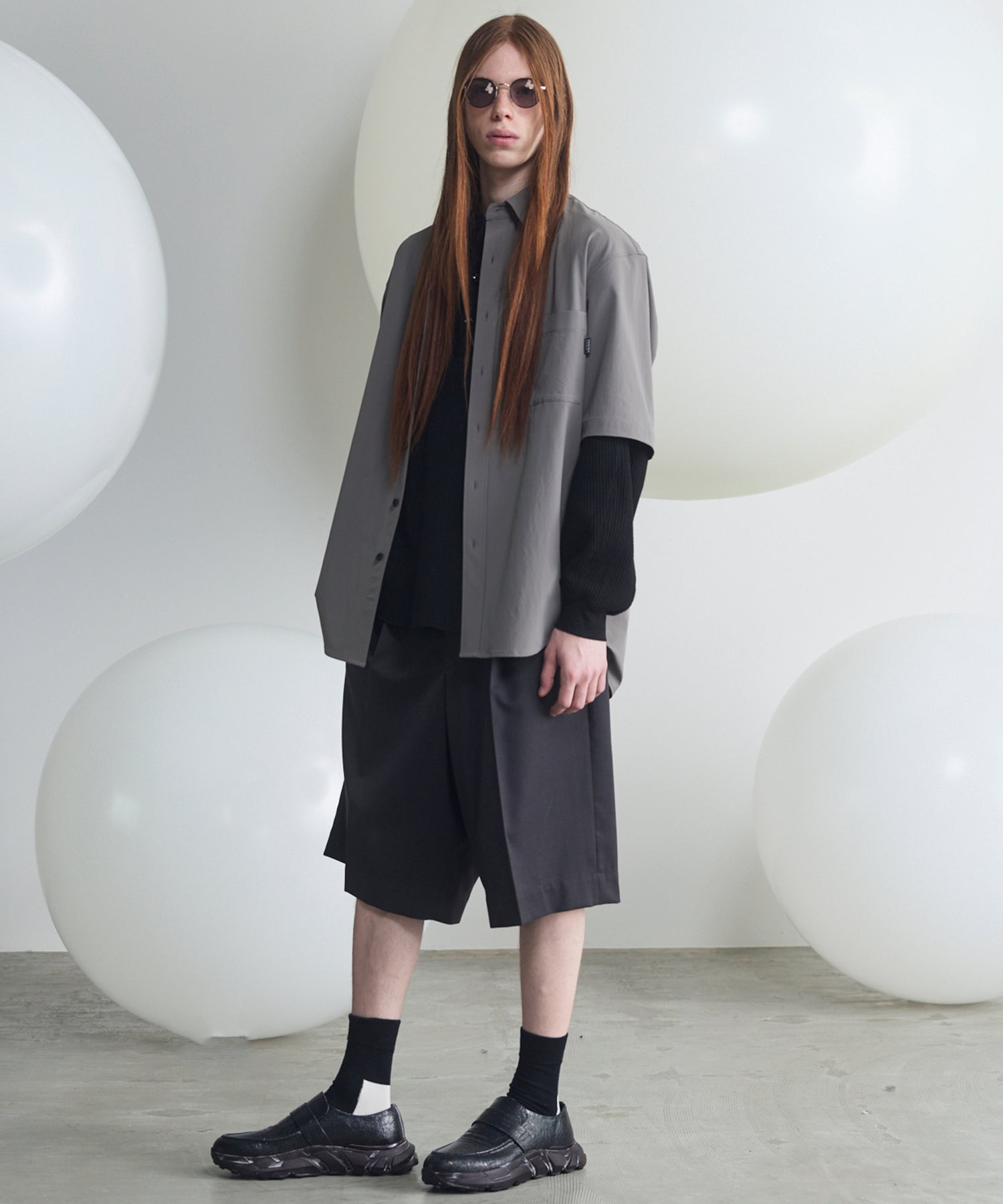 【PERTEX】Regular Collar Prime-Over Short Sleeve Shirt