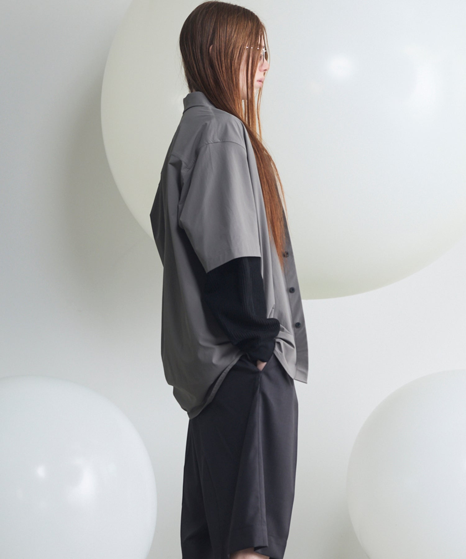 PERTEX】Regular Collar Prime-Over Short Sleeve Shirt
