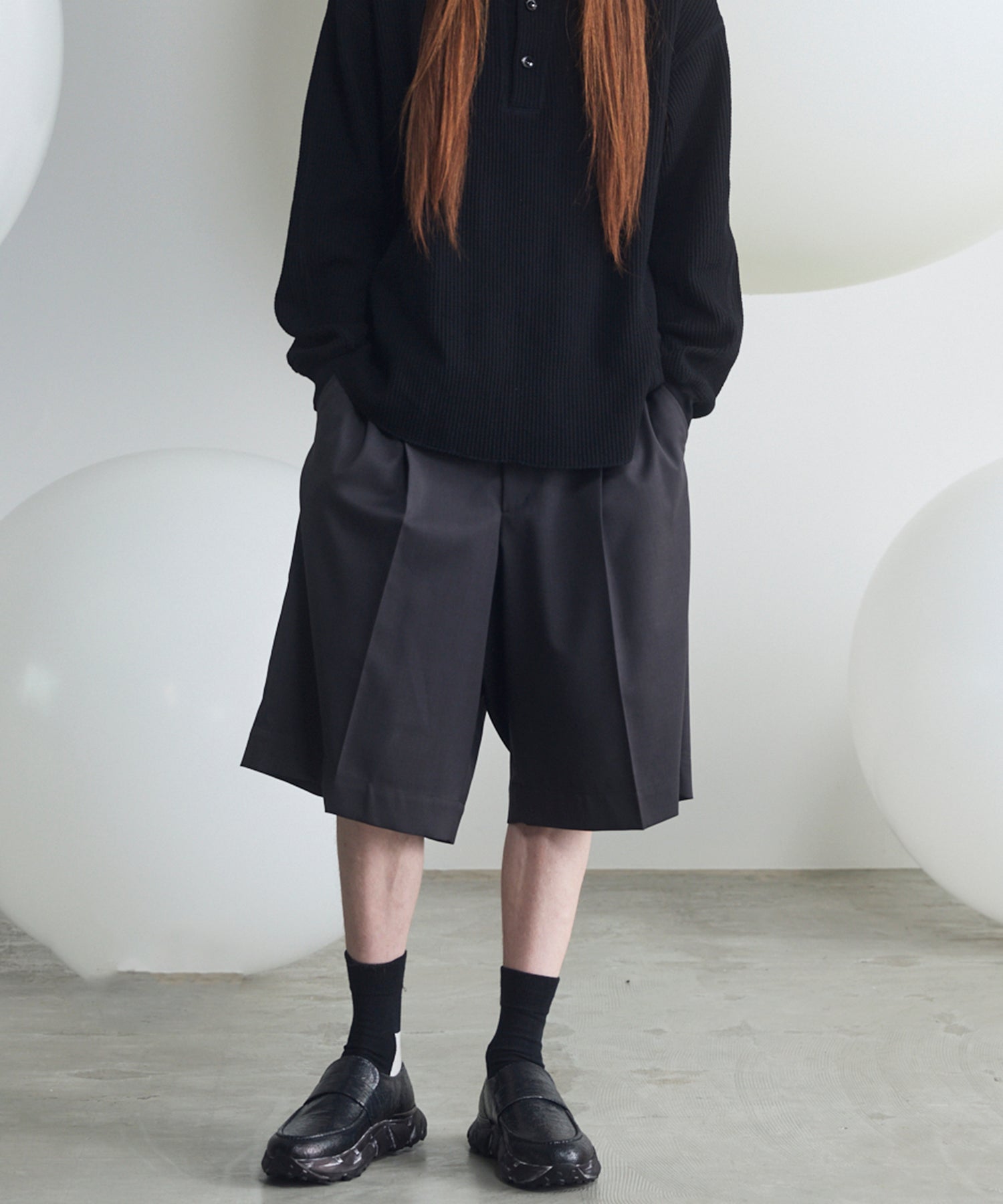 【26SS PRE-ORDER】Linen Mix Slab Side Big Pocket Prime-Wide Pants