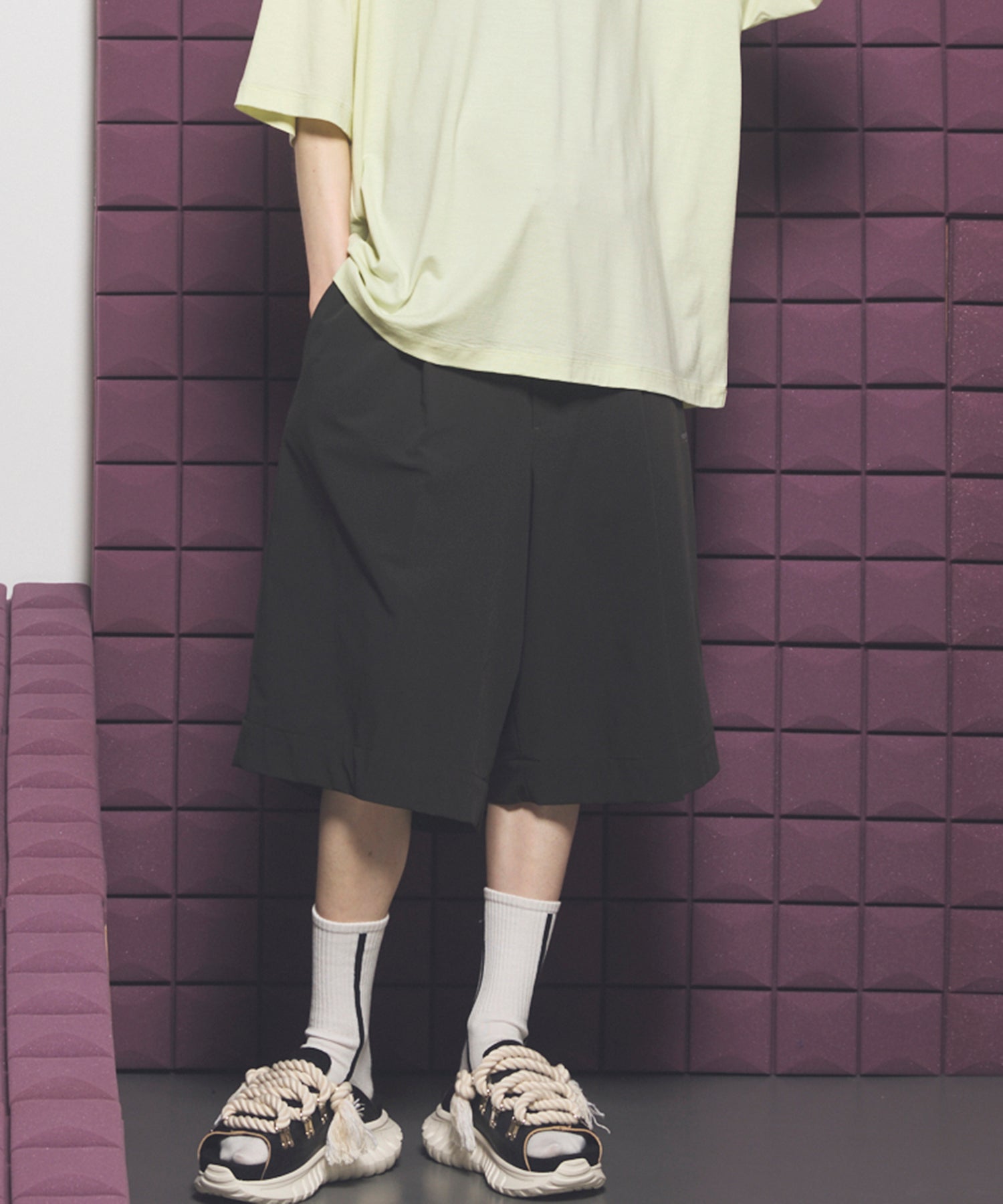 [26SS 预购] 亚麻混合厚边大口袋 Prime 宽裤