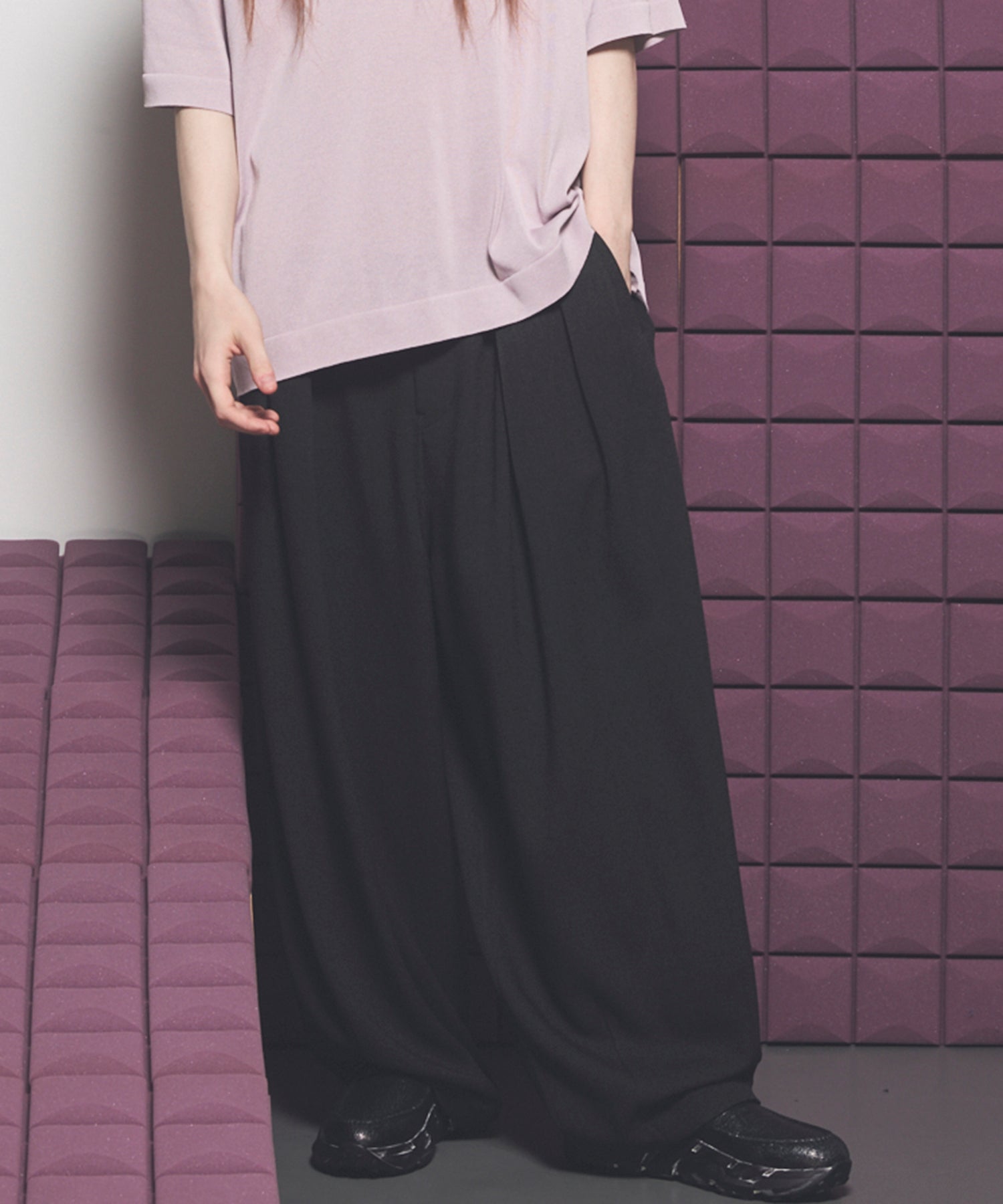 Dryamundsen Prime-Wide Three-tuck Balloon Pants