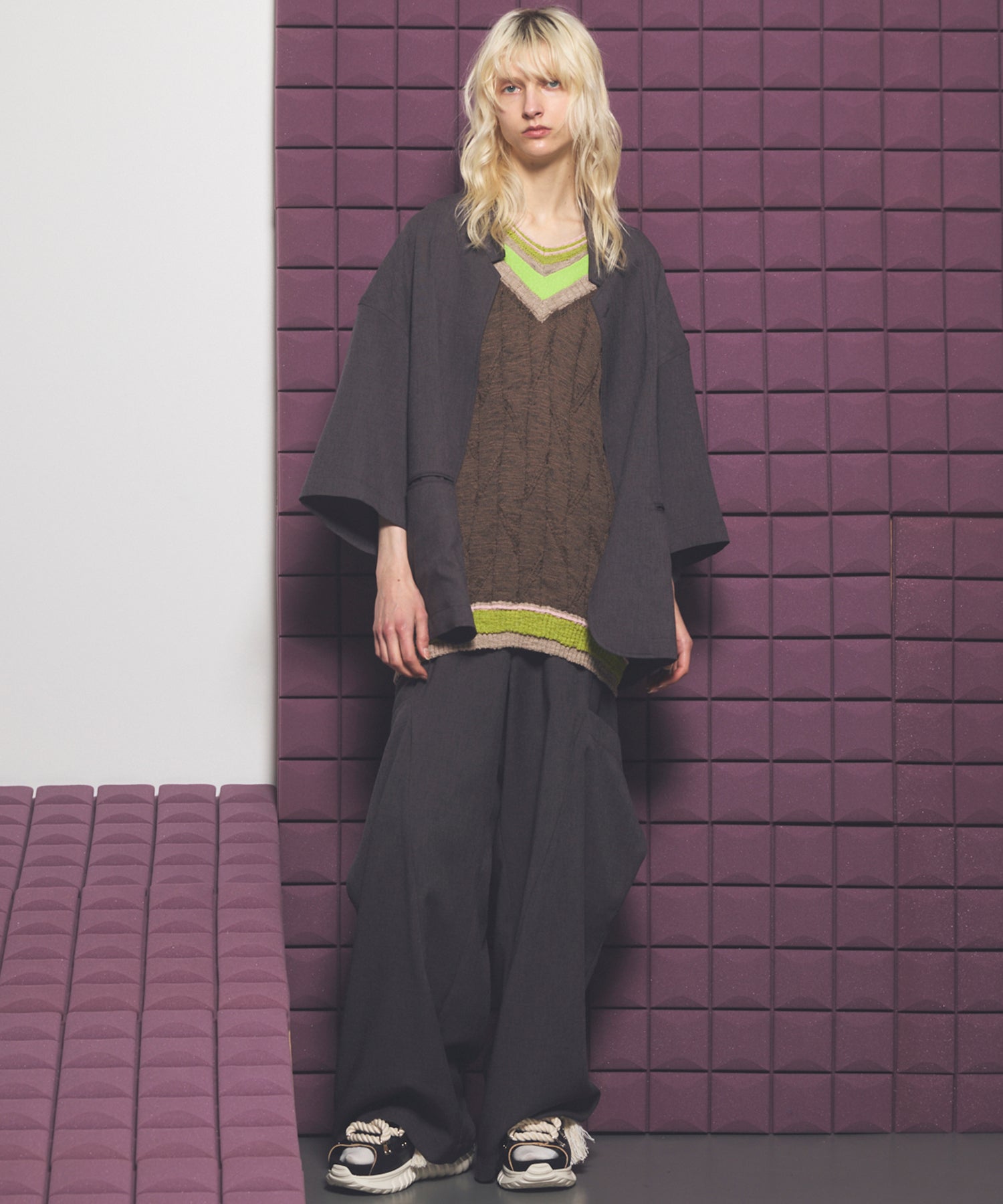 【26ss PRE-ORDER】Crispy Cross Calze Regular-Over 2b Tailored Jacket