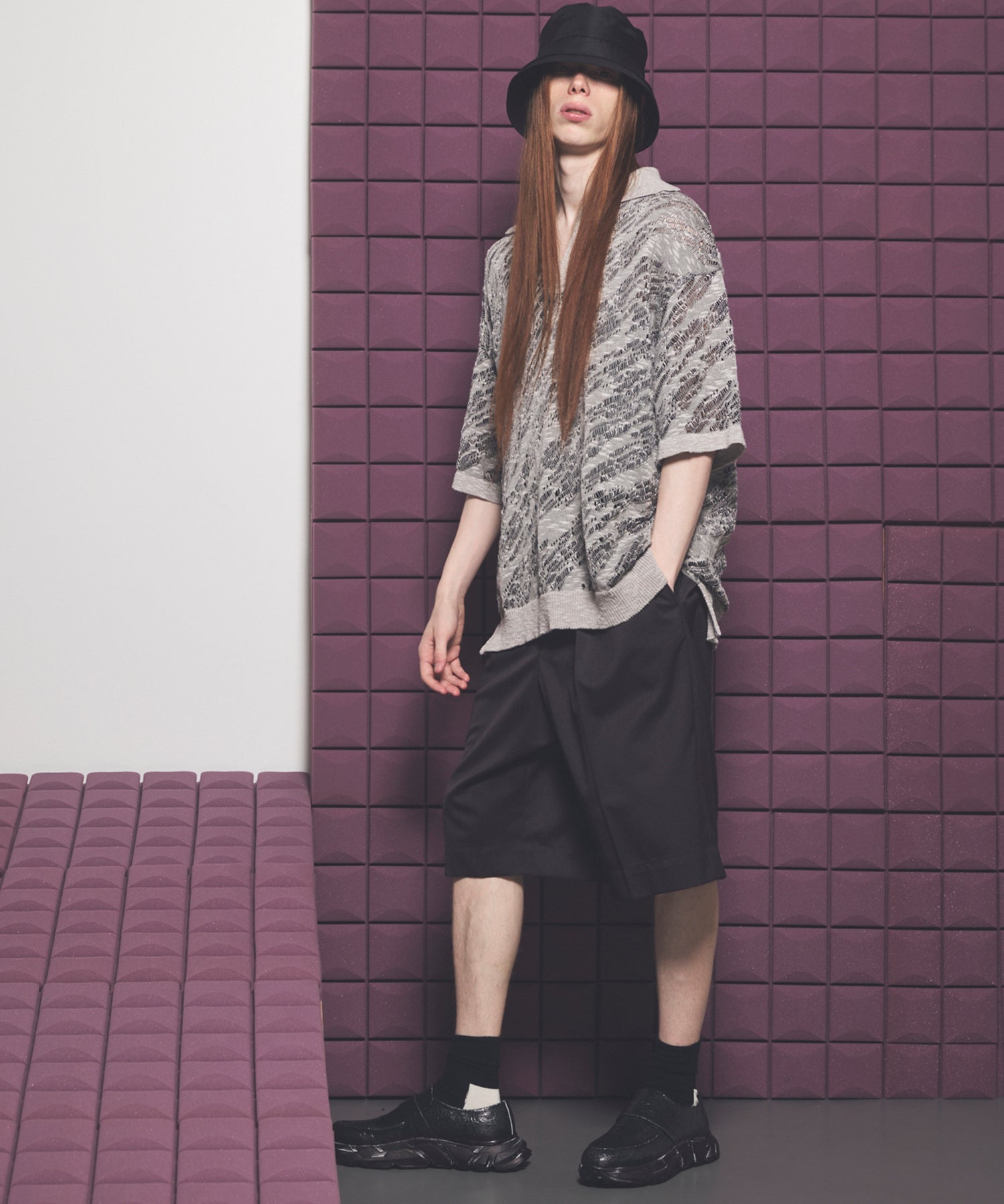 【26SS PRE-ORDER】Linen Mix Slab Side Big Pocket Prime-Wide Pants