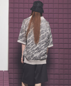 Cotton Bulky Acrylic Blend Prime-Over Gradation Dyeing Knit