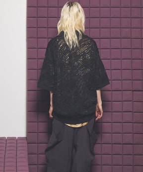 Cotton Bulky Acrylic Blend Prime-Over Gradation Dyeing Knit