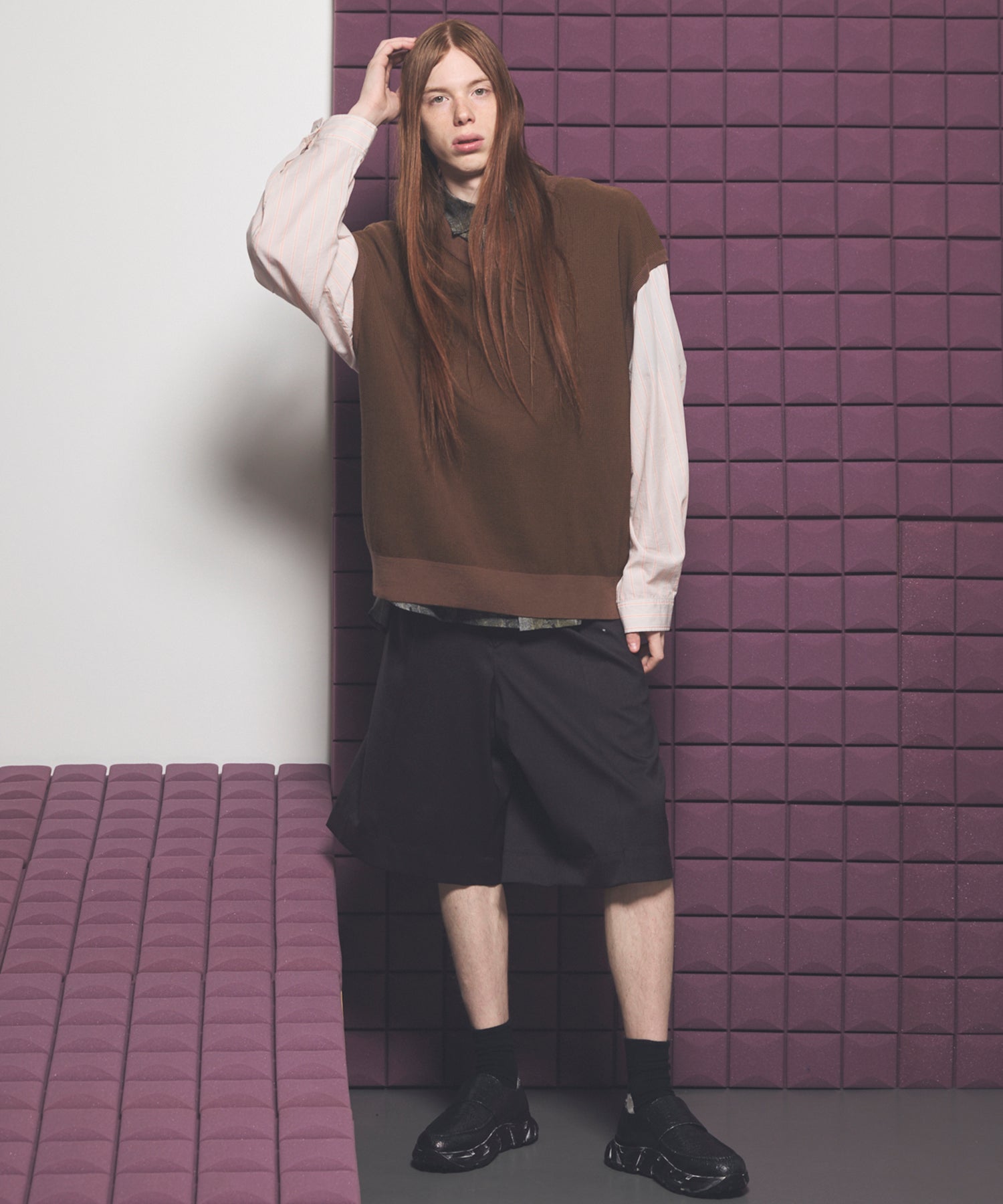 【26SS PRE-ORDER】Linen Mix Slab Side Big Pocket Prime-Wide Pants