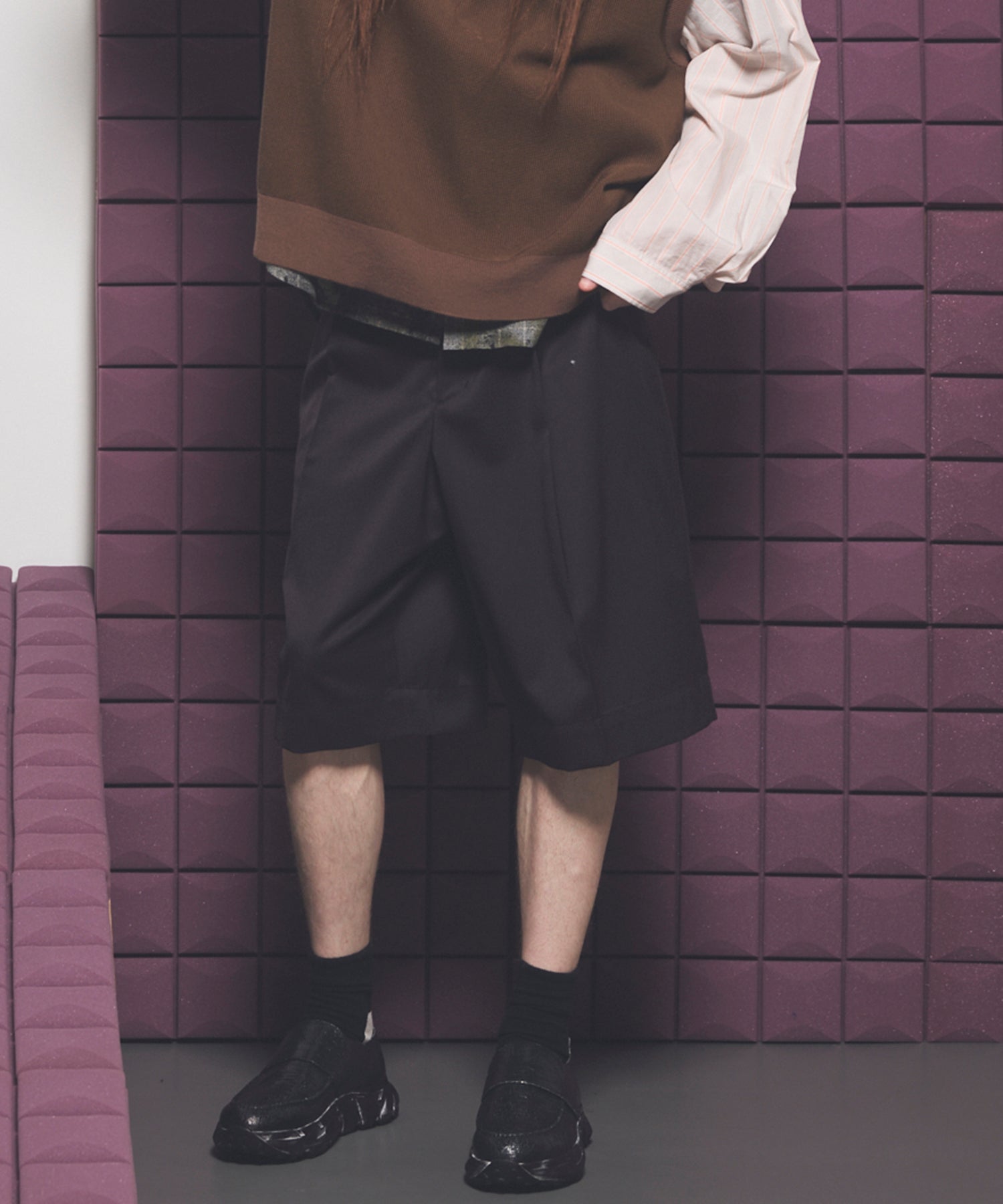 【26SS PRE-ORDER】Linen Mix Slab Side Big Pocket Prime-Wide Pants