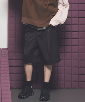 【26SS PRE-ORDER】Linen Mix Slab Side Big Pocket Prime-Wide Pants