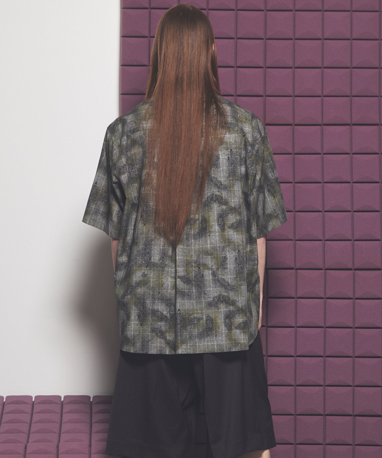 [Italian Dead Stock Fabric] Prime-Over Regular Collar Short Sleeve Shirt