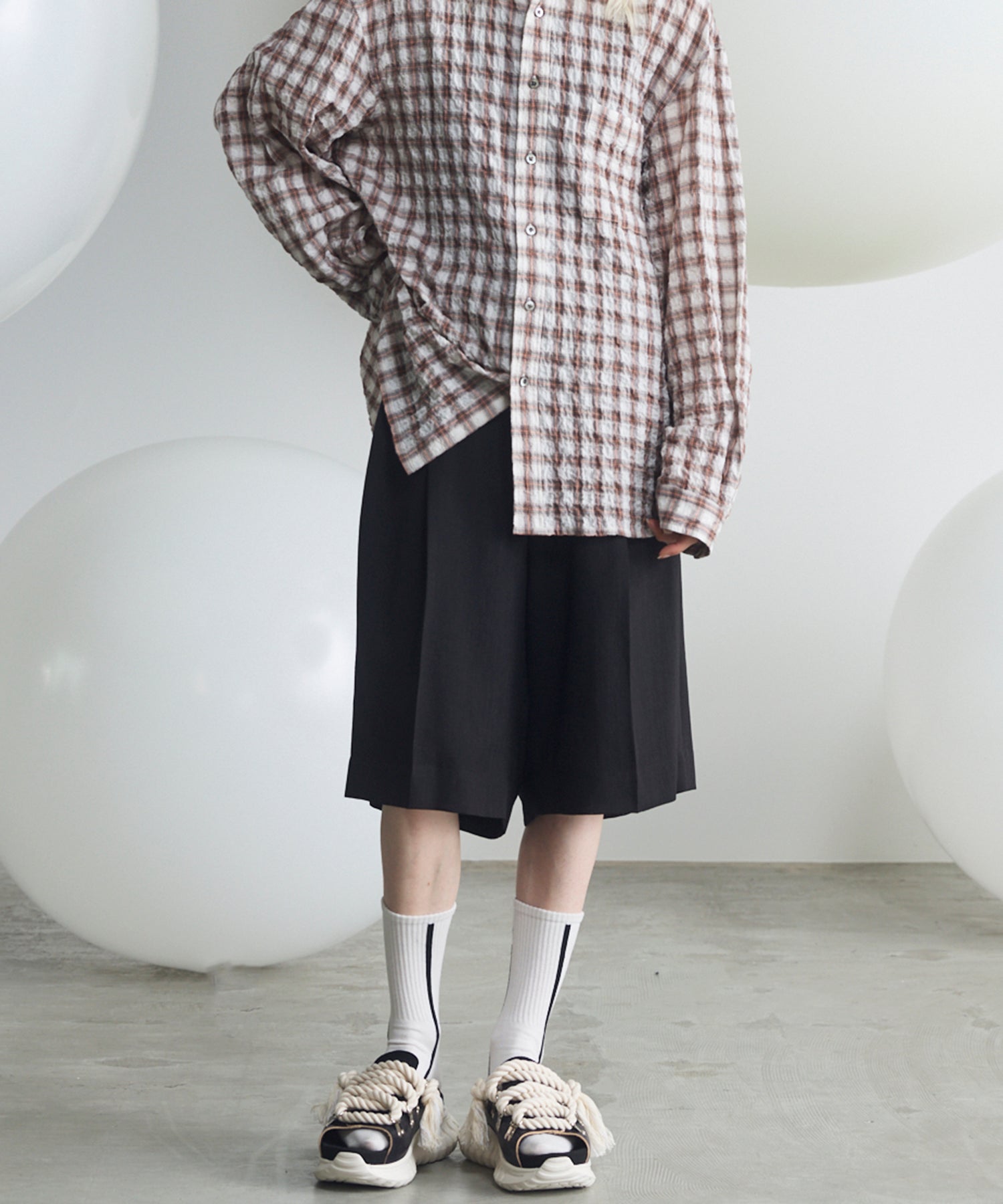 【26SS PRE-ORDER】Triacetate Prime-Wide Shorts