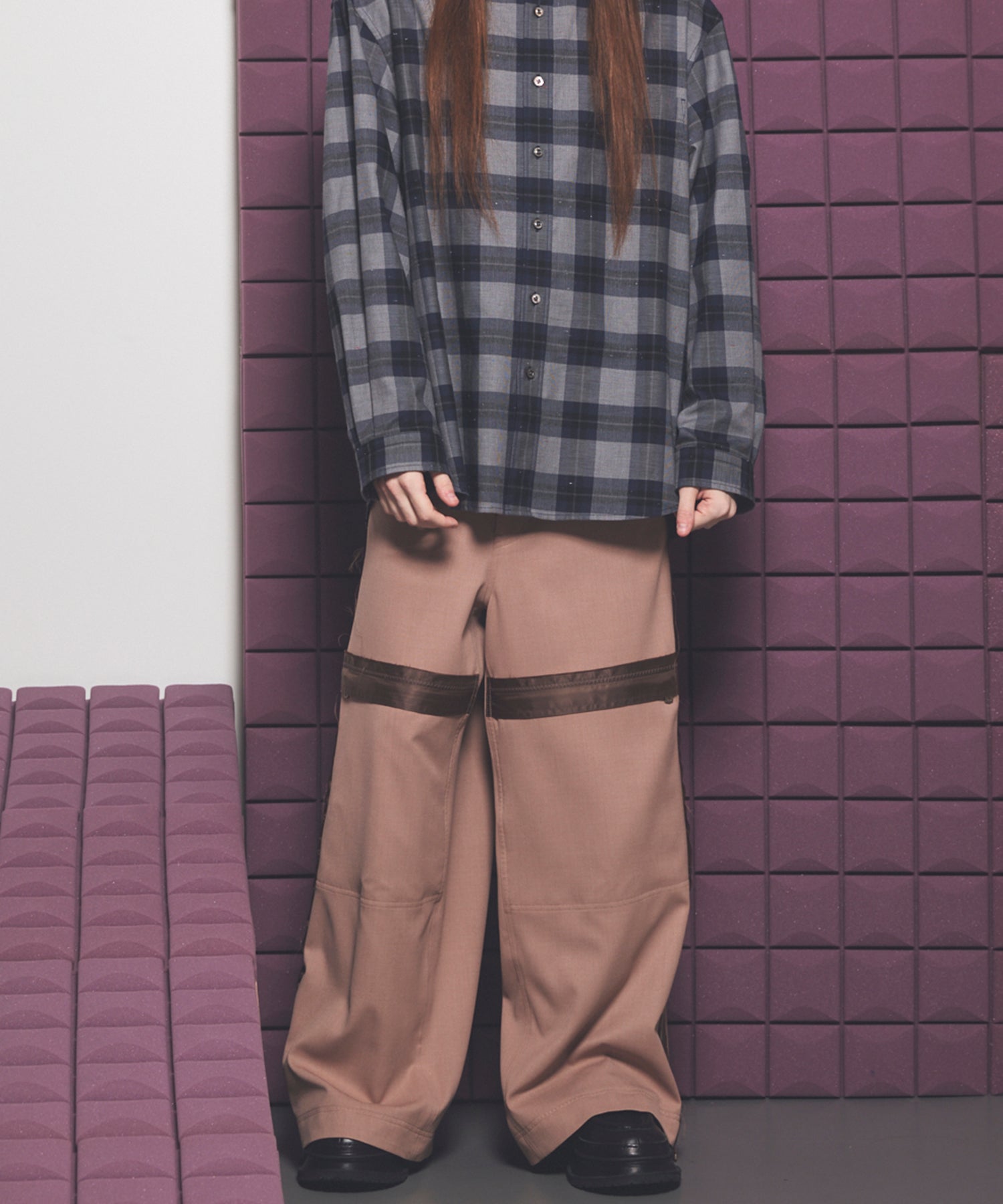 【26SS PRE-ORDER】Inside Out Prime-Wide Zip Flight Trousers