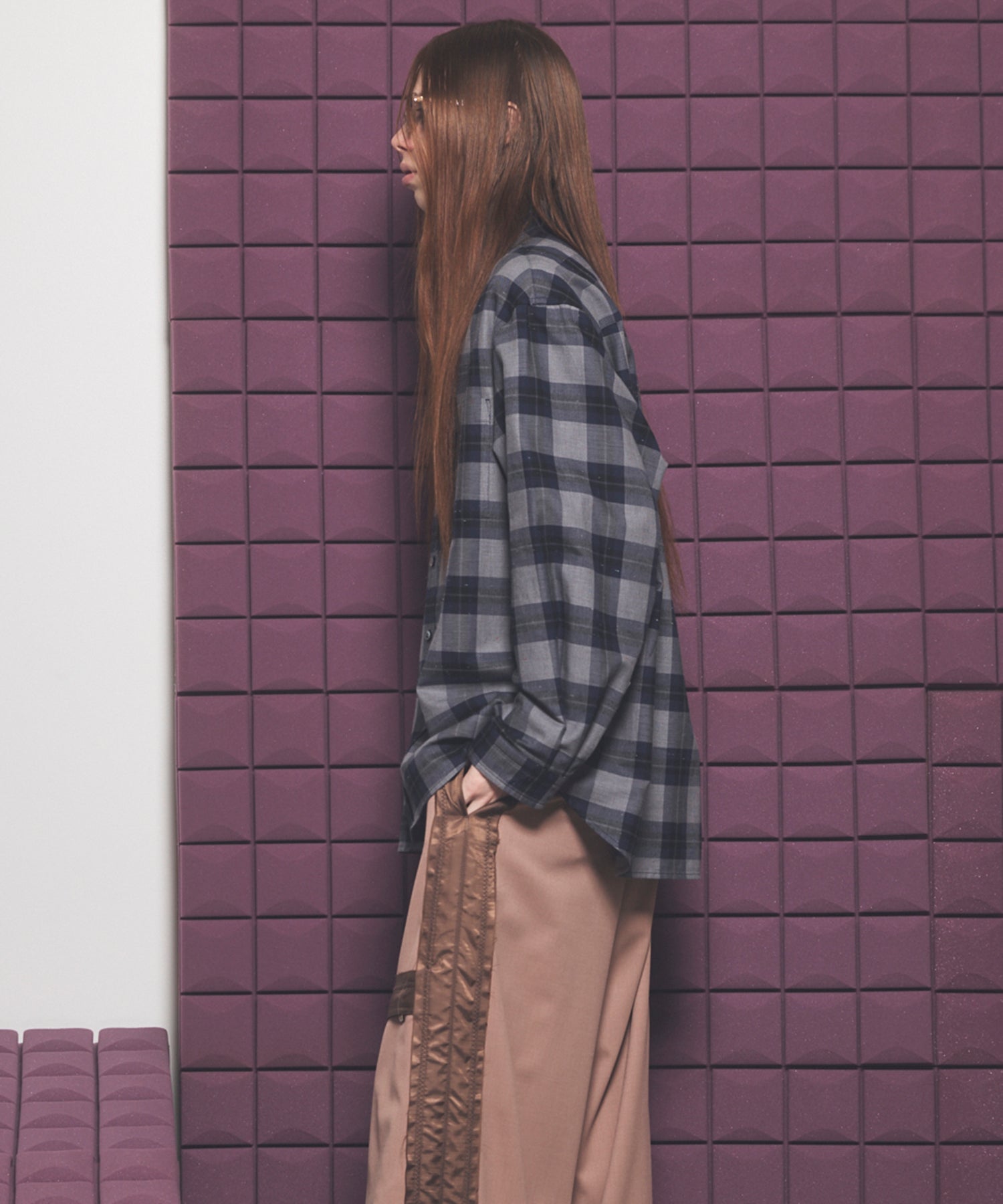 [Italian Dead Stock Fabric] Prime-Over Regular Collar Long Sleeve Shirt