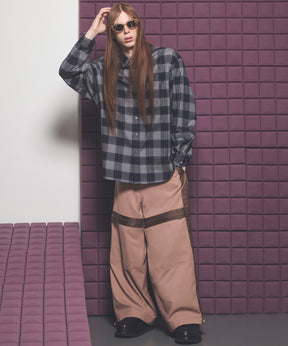 [Italian Dead Stock Fabric] Prime-Over Regular Collar Long Sleeve Shirt