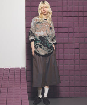 Cotton Bulky Acrylic Blend Prime-Over Gradation Dyeing Knit
