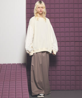 NISHIKAWA KEORI Wool Mix Gabardine Prime Wide Pants