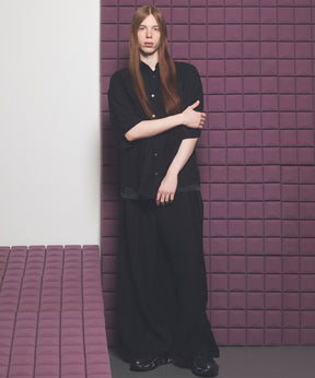 [26SS PRE-ORDER] Linen Mix Slab Side Big Pocket Prime-Wide Pants