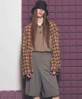 [Italian Dead Stock Fabric] Prime-Over Regular Collar Long Sleeve Shirt