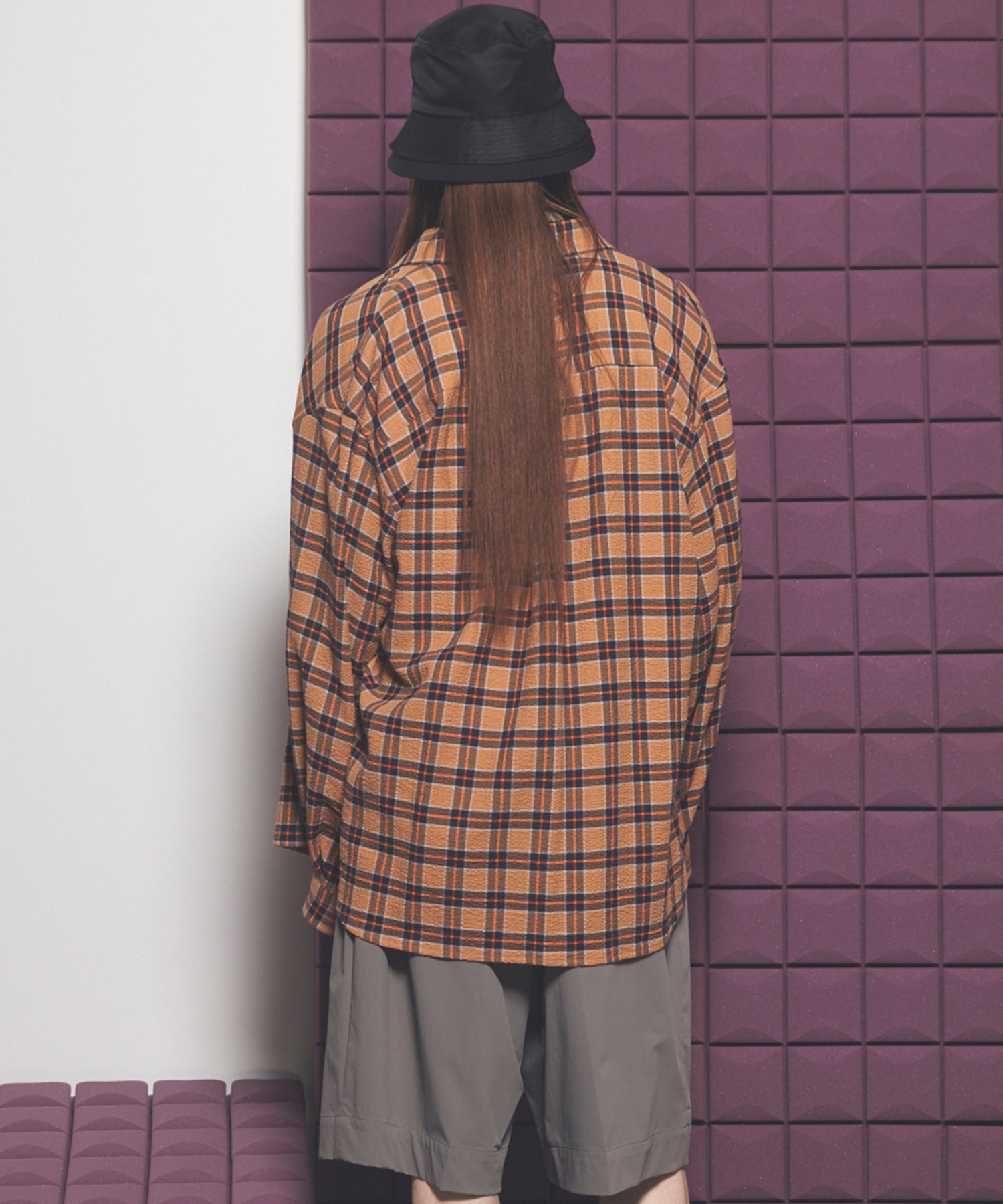 [Italian Dead Stock Fabric] Prime-Over Regular Collar Long Sleeve Shirt