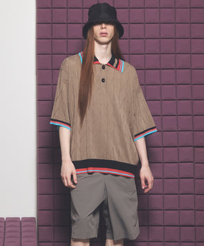 Cotton Bulky Acrylic Blend Prime-Over Gradation Dyeing Knit