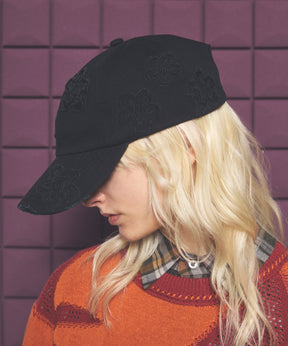 【PRE-ORDER】Motif Damaged Flower Pattern 6P Cap