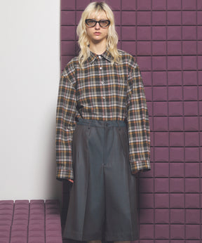 [Italian Dead Stock Fabric] Prime-Over Regular Collar Long Sleeve Shirt