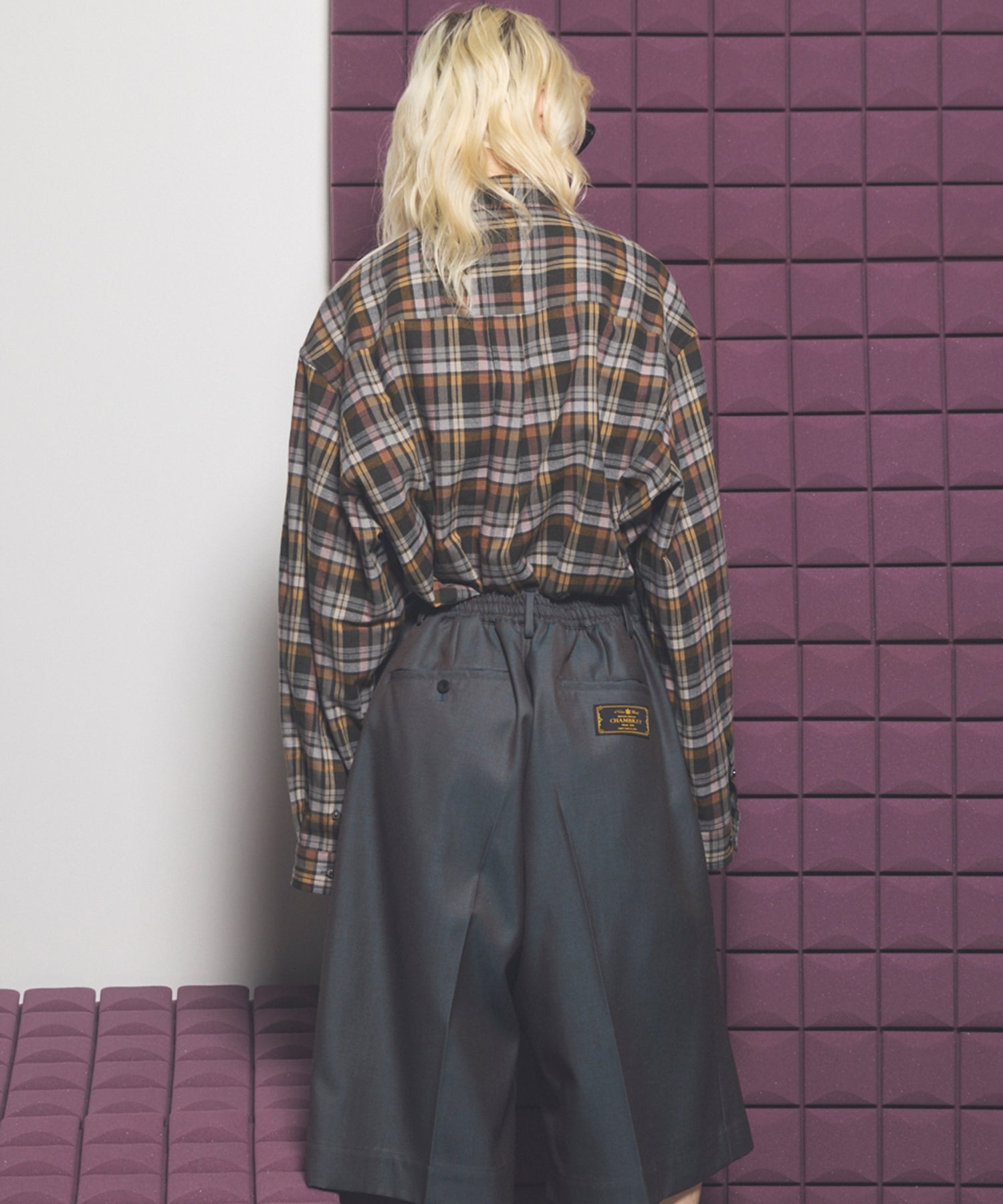 [Italian Dead Stock Fabric] Prime-Over Regular Collar Long Sleeve Shirt
