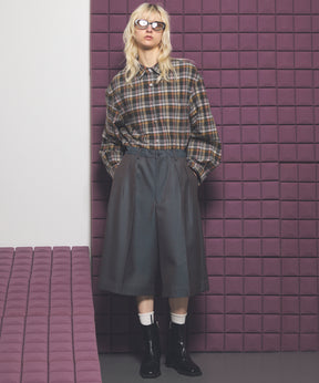 [Italian Dead Stock Fabric] Prime-Over Regular Collar Long Sleeve Shirt
