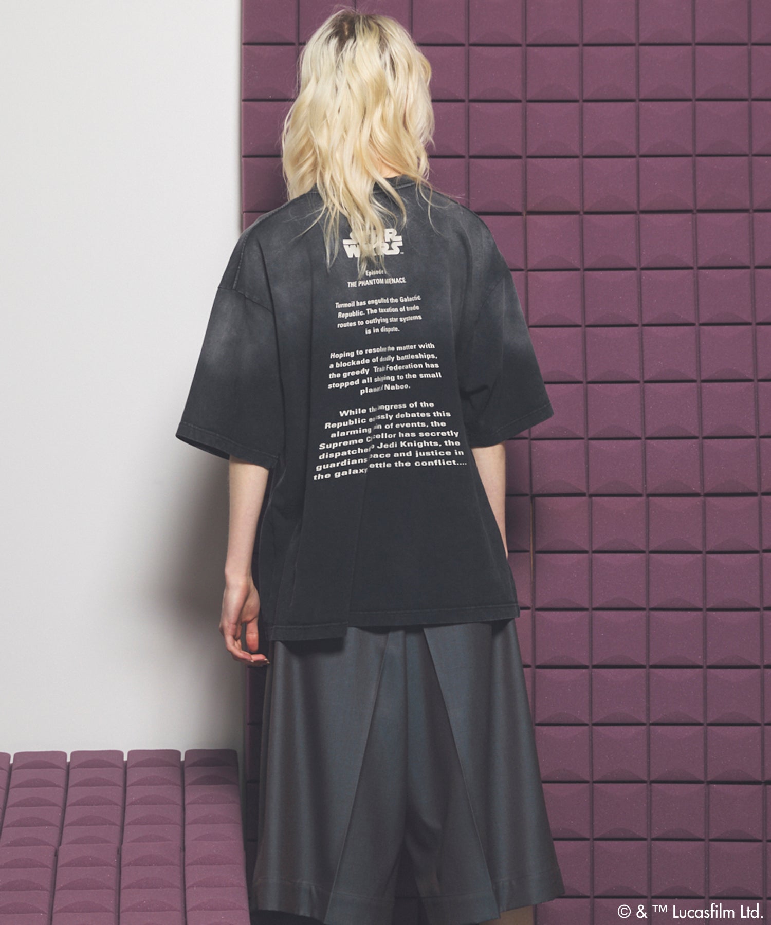 【PRE-ORDER】【MOVIE SERIES】「STAR WARS」Graphic Print Prime-Over Crew Neck T-Shirt