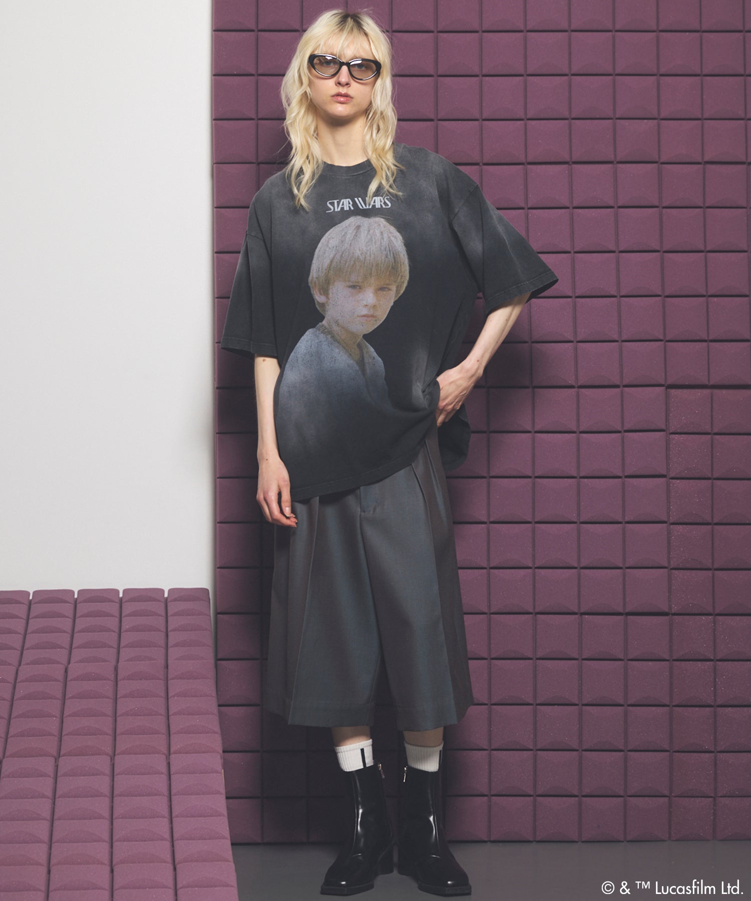 【PRE-ORDER】【MOVIE SERIES】「STAR WARS」Graphic Print Prime-Over Crew Neck T-Shirt
