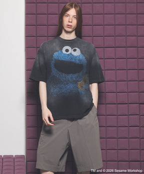 “SESAME STREET”- Elmo - Prime-Over Crew Neck Sweatshirt