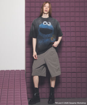 “SESAME STREET”- Elmo - Prime-Over Crew Neck Sweatshirt