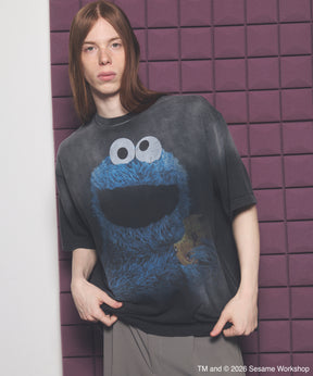 “SESAME STREET”- Elmo - Prime-Over Crew Neck Sweatshirt