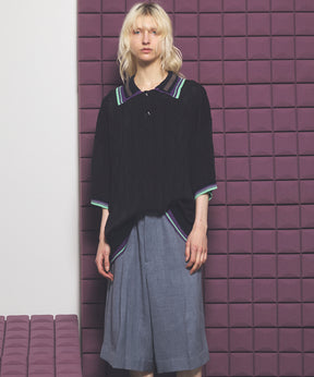 Cotton Bulky Acrylic Blend Prime-Over Gradation Dyeing Knit